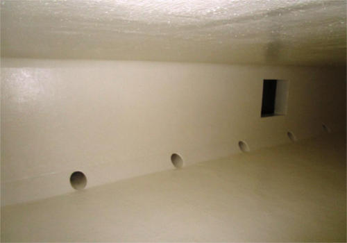 Cisterna de laboratorio médico impermeabilizada